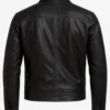 Owen Black Café Racer Leather Jacket –