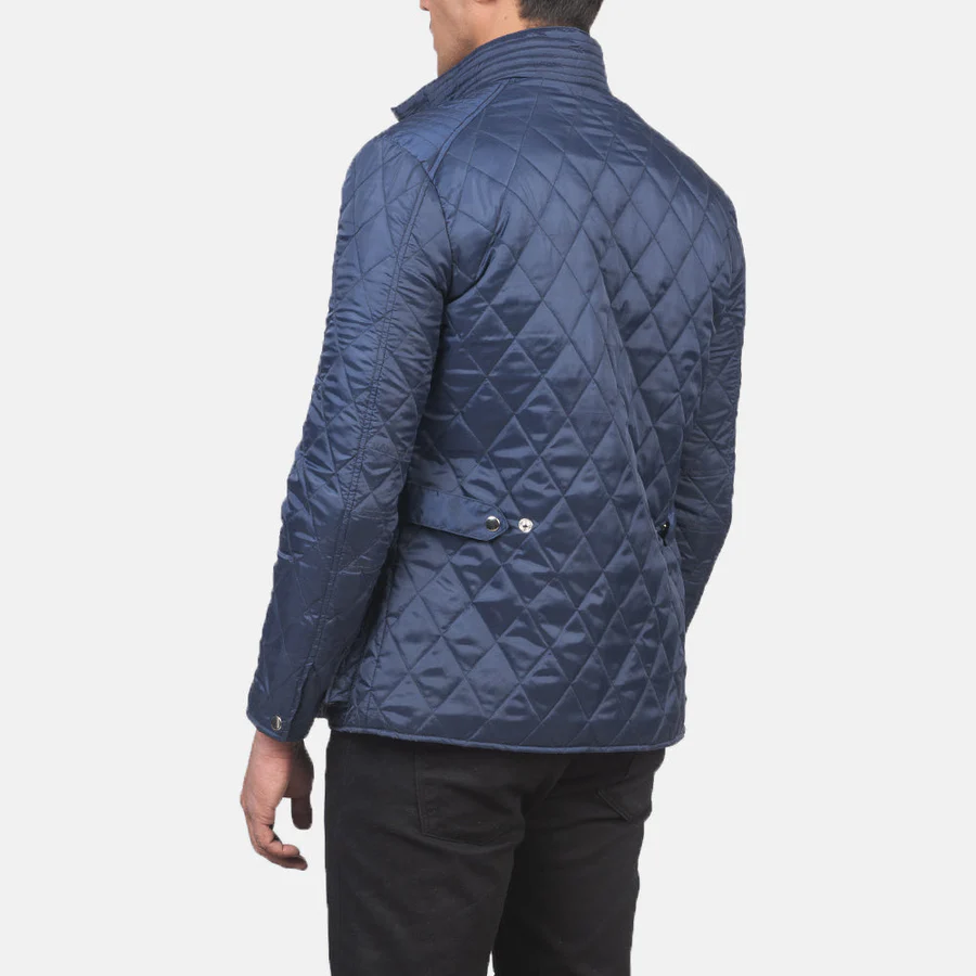 Barry Blue Quilted Windbreaker Jacket