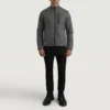 Elliot Grey Tactical Jacket – Front Profile Showing Sleek Design