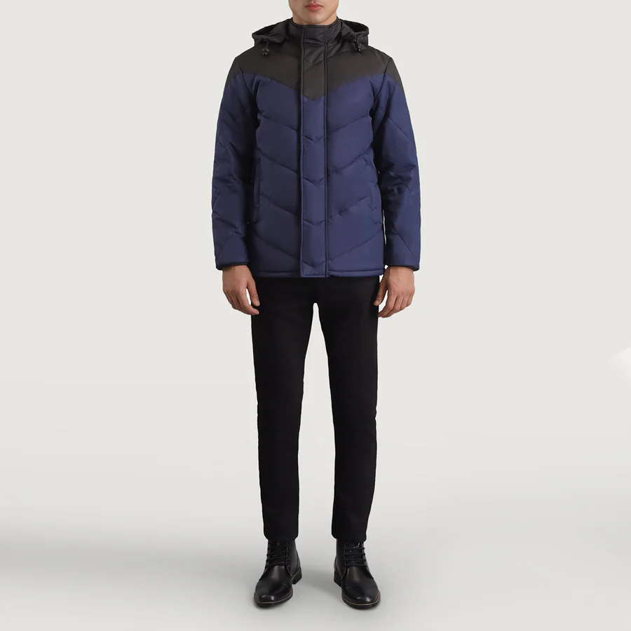 Hero shot showcasing the striking color contrast jacket