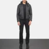 Hero shot in urban environment showcasing sleek profile JACKET