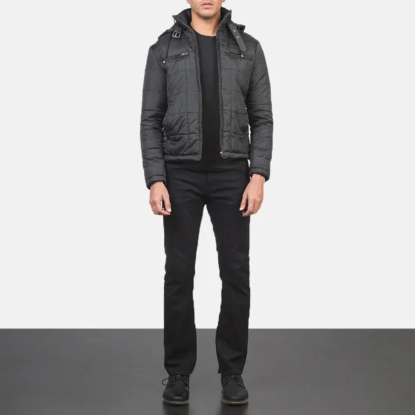 Hero shot in urban environment showcasing sleek profile JACKET