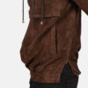 Men's Mocha Brown Goatskin Suede Jacket