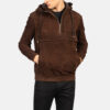 Men's Mocha Brown Goatskin Suede Jacket