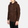 Men's Mocha Brown Goatskin Suede Jacket
