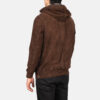 Men's Mocha Brown Goatskin Suede Jacket