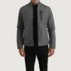 Elliot Grey Tactical Jacket – Front Profile Showing Sleek Design