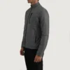 Elliot Grey Tactical Jacket – Front Profile Showing Sleek Design