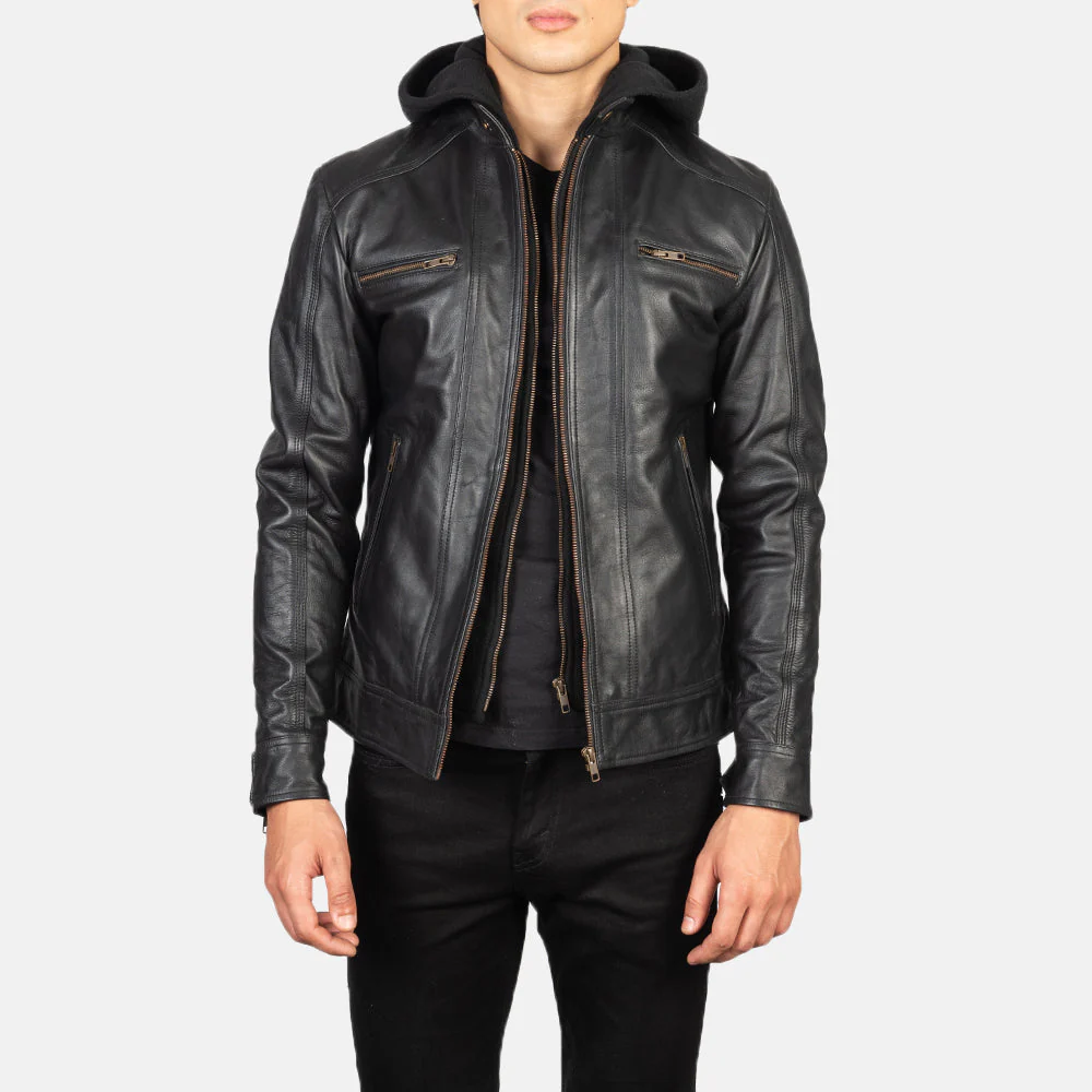 Hector Biker Jacket Front Profile – Showcasing 4-Pocket Battle System