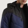 Hero shot showcasing the striking color contrast jacket