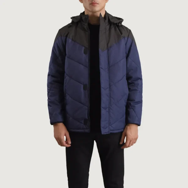 Hero shot showcasing the striking color contrast jacket