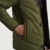 Luka Black/Green Tactical Puffer – Front Profile Showing Camo Colorway