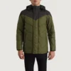Luka Black/Green Tactical Puffer – Front Profile Showing Camo Colorway
