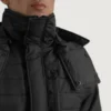 Detail close-up of D-Ring utility feature jacket