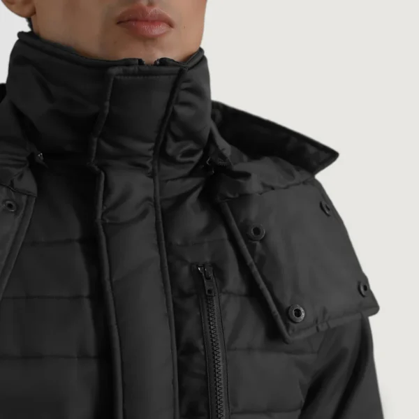 Detail close-up of D-Ring utility feature jacket