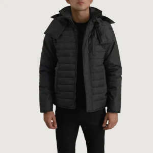 Detail close-up of D-Ring utility feature jacket