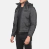 Hero shot in urban environment showcasing sleek profile JACKET