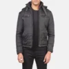 Hero shot in urban environment showcasing sleek profile JACKET