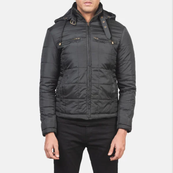 Hero shot in urban environment showcasing sleek profile JACKET