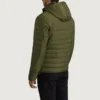 Detail zoom shot on military-grade nylon weave jacket