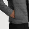 Tyler Grey Puffer Jacket – Front View Showing Detachable Hood