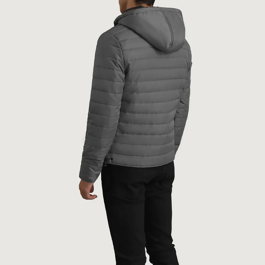 Tyler Grey Puffer Jacket –