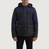 Wayne Black/Blue Tactical Puffer – Front Profile Showing 8-Pocket System