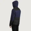 Wayne Black/Blue Tactical Puffer – Back Profile Showing 8-Pocket System