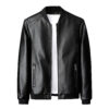 Rib Knit Cuffs & Waistband on Slim-Fit Bomber Jacket