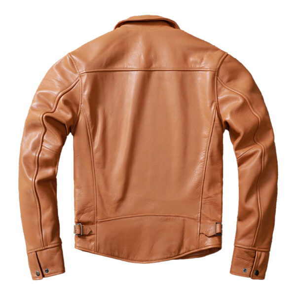 Rugged Biker Style Jacket – Transitional Leather Outerwear