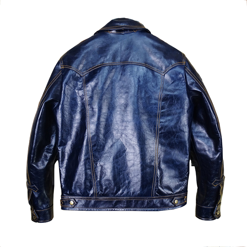 Casual Leather Jacket for Men – Regular Fit & Cropped Length