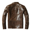 Men's Business Leather Jacket – Winter Cowhide with Stand Collar