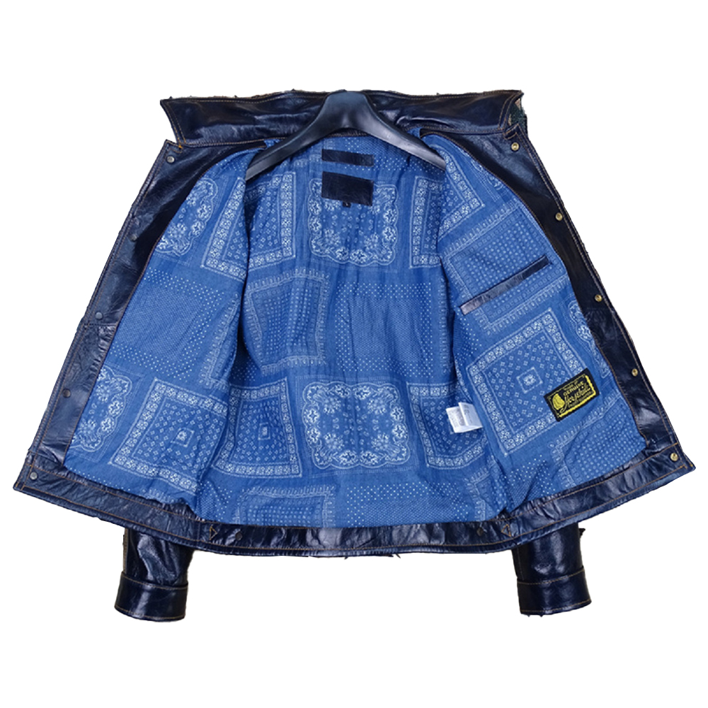 Casual Leather Jacket for Men – Regular Fit & Cropped Length