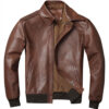Brown Vintage Leather Jacket
