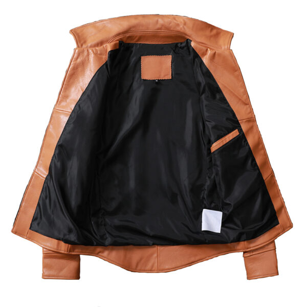 Rugged Biker Style Jacket – Transitional Leather Outerwear