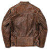 Camel Vintage Biker Leather Jacket