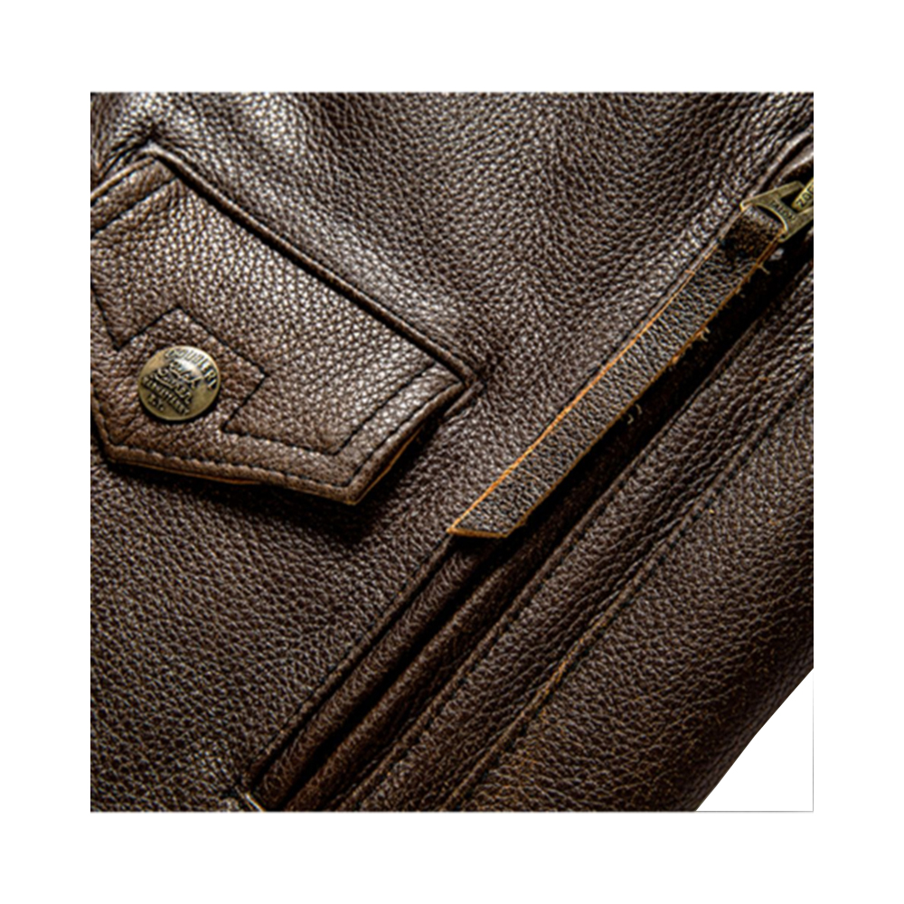 Lambskin Motorcycle Jacket Detail – Quilted Lining & Stitching