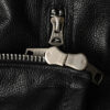 Close-up of zipper details