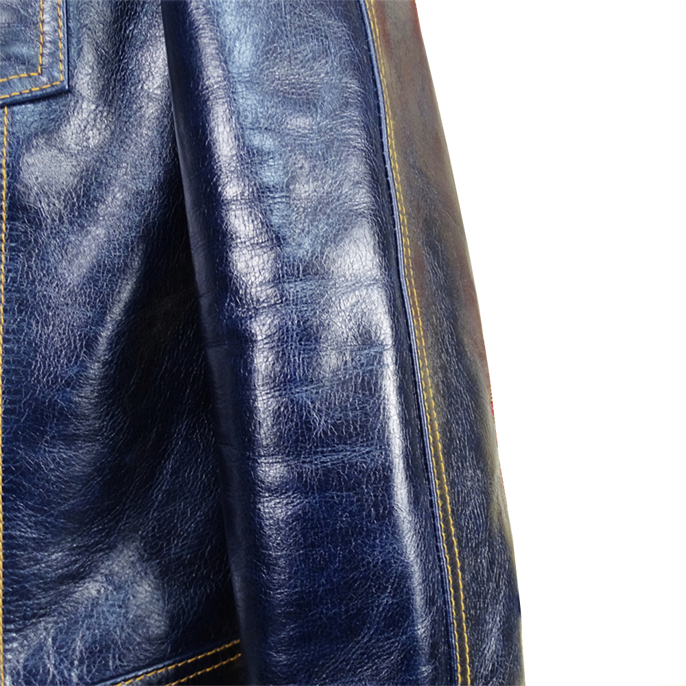 Casual Leather Jacket for Men – Regular Fit & Cropped Length