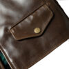 Men's Business Leather Jacket – Winter Cowhide with Stand Collar