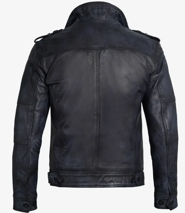 Black Leather Biker Jacket