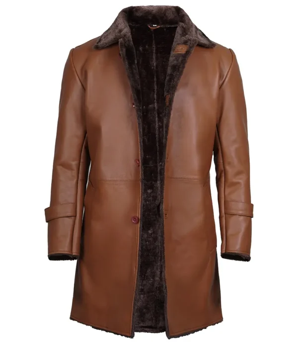 Real lambskin winter coat