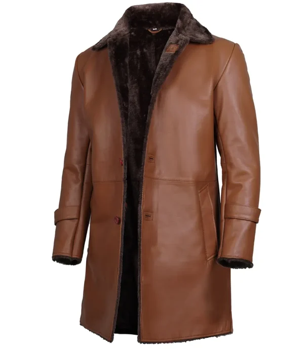 Real lambskin winter coat