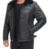 Real Lambskin Bomber Jacket with Faux Fur Lining – Winter Wear