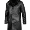 Real Lambskin Leather Coat with Faux Shearling Lining – Winter Wear