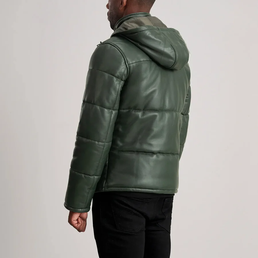 Gordon Green Leather Puffer Jacket
